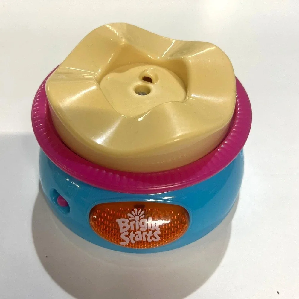 Bright Starts Stack 'N Spin Burger Musical Activity Stacker Toy Works See Video